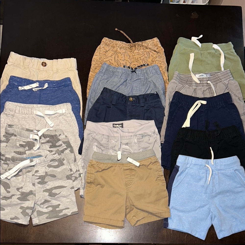 Toddler Boy Shorts Bundle - Size 2T (15 Pieces)